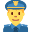 Polizist-Emoji auf X / Twitter
