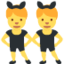 Emoji Uomini con orecchie da coniglio su X / Twitter