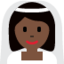 Woman with Veil: Dark Skin Tone emoji on X / Twitter