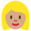 X / Twitter での 金髪の女性: 中間の肌色 絵文字