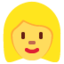 Woman: Blond Hair emoji on X / Twitter