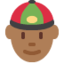 Person with Skullcap: Medium-Dark Skin Tone emoji on X / Twitter