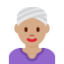 Emoji Wanita berserban: ton kulit sederhana pada X / Twitter