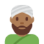 Man Wearing Turban: Medium-Dark Skin Tone emoji on X / Twitter