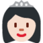 Emoji Principessa: carnagione chiara su X / Twitter