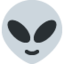 Alien emoji on X / Twitter