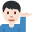 Man Tipping Hand: Light Skin Tone emoji on X / Twitter