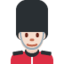Emoji Pengawal lelaki: ton kulit cerah pada X / Twitter