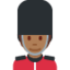 Emoji Guarda: pele morena escura no X / Twitter