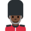 Emoji Pengawal lelaki: ton kulit gelap pada X / Twitter
