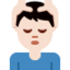 Emoji Lelaki diurut muka: ton kulit cerah pada X / Twitter