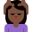 Woman Getting Massage: Dark Skin Tone emoji on X / Twitter