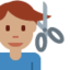 Man Getting Haircut: Medium Skin Tone emoji on X / Twitter