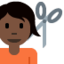 Emoji Taglio di capelli: carnagione scura su X / Twitter