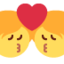 Kiss emoji on X / Twitter