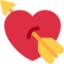 Herz mit Pfeil-Emoji auf X / Twitter