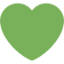 Green Heart emoji on X / Twitter