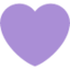 Purple Heart emoji on X / Twitter