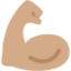Flexed Biceps: Medium Skin Tone emoji on X / Twitter