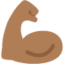 Flexed Biceps: Medium-Dark Skin Tone emoji on X / Twitter