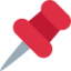 Pushpin emoji on X / Twitter