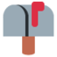 Emoji Cassetta postale chiusa bandierina alzata su X / Twitter