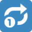 Repeat Single Button emoji on X / Twitter