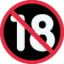 No One Under Eighteen emoji on X / Twitter