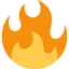 Vuur-emoji op X / Twitter