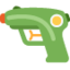 Emoji Pistol air pada X / Twitter