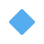 Emoji Rombo blu piccolo su X / Twitter