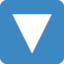 Downwards Button emoji on X / Twitter