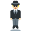 Person in Suit Levitating: Medium-Light Skin Tone emoji on X / Twitter
