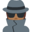 Detektiv(in): mitteldunkle Hautfarbe-Emoji auf X / Twitter