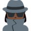 Detektivin: dunkle Hautfarbe-Emoji auf X / Twitter