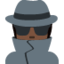 Detektiv(in): dunkle Hautfarbe-Emoji auf X / Twitter