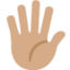 Hand with Fingers Splayed: Medium Skin Tone emoji on X / Twitter