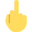 Middle Finger emoji on X / Twitter