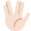 Vulcan Salute: Light Skin Tone emoji on X / Twitter
