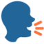 Emoji Persona che parla su X / Twitter