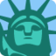 Emoji Patung Liberty pada X / Twitter