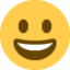 Emoji Rosto risonho no X / Twitter
