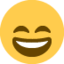 Grinning Face with Smiling Eyes emoji on X / Twitter