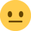 Emoji Muka neutral pada X / Twitter
