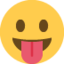 Face with Tongue emoji on X / Twitter