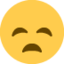 Disappointed Face emoji on X / Twitter