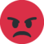 Emoji Faccina accigliata su X / Twitter