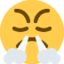 Emoji Faccina che sbuffa su X / Twitter