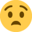 Anguished Face emoji on X / Twitter