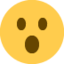 X / Twitter의 입벌린 얼굴 이모지
